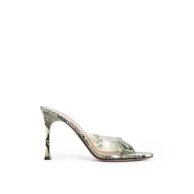 Alexa Glass 95 Snake Sandals