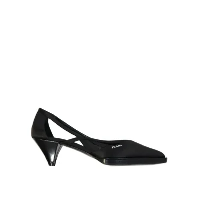 55mm Cut-Out Satin Pumps