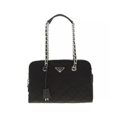 Quilted Nylon Shoulder Bag