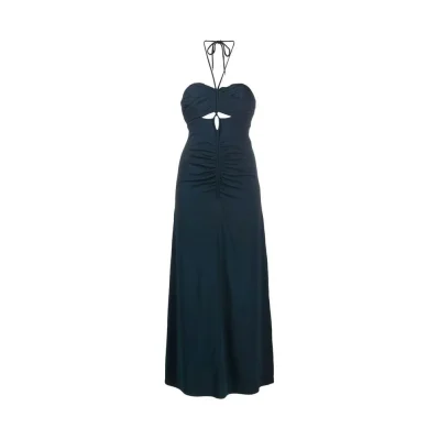 Cut-Out Ruched Maxi Dress