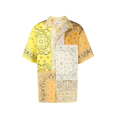 Patchwork Short Sleeves Shirt