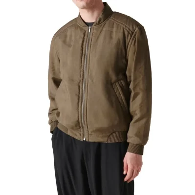 Twill Teddy Bomber Jacket