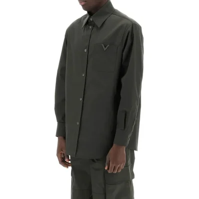 V-Logo Jacket Overshirt