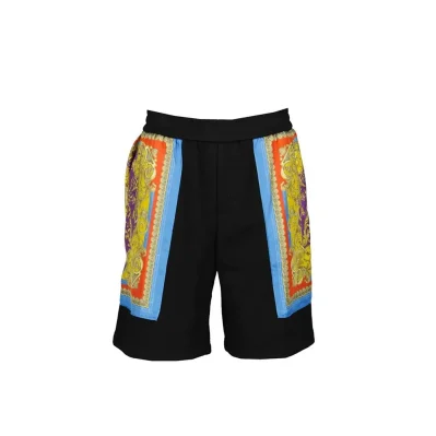 Barocco Goddess Night Print Shorts