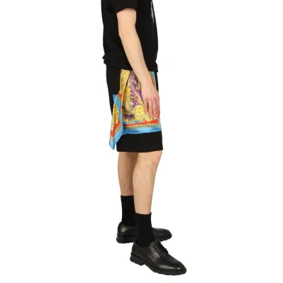 Barocco Goddess Night Print Shorts