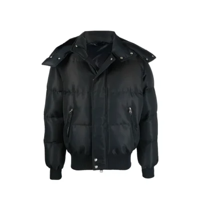 Wool Blend Padded Bomber
