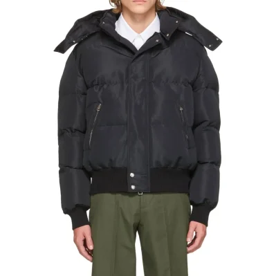 Wool Blend Padded Bomber