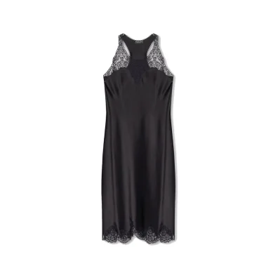 Satin Strappy Midi Dress