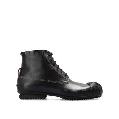 Leather High-Top Sneakers