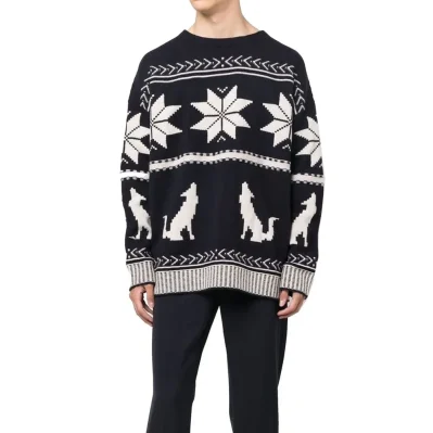 Embroidered Cotton Sweater