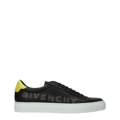 Black Leather Sneakers