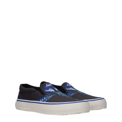 Black Fabric Slip-On Loafer
