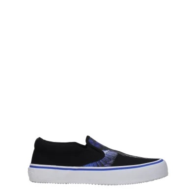 Black Fabric Slip-On Loafer