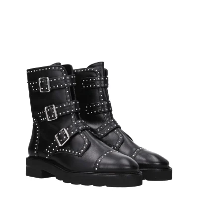 Black Leather Ankle
