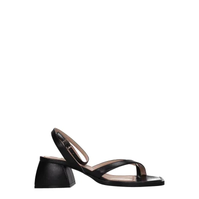 Black Leather Sandal