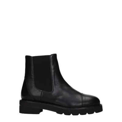 Black Leather Ankle