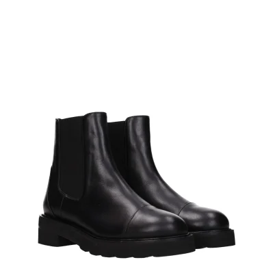 Black Leather Ankle