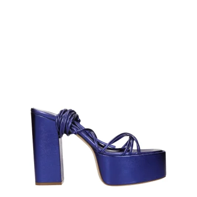 Purple Leather Sandal