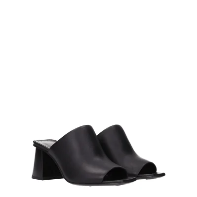 Black Leather Sandal