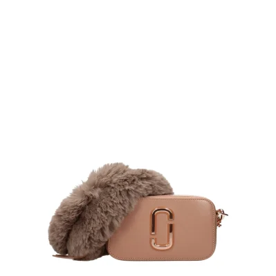 Pink Leather Crossbody Bag
