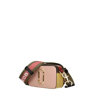 Pink Leather Crossbody Bag