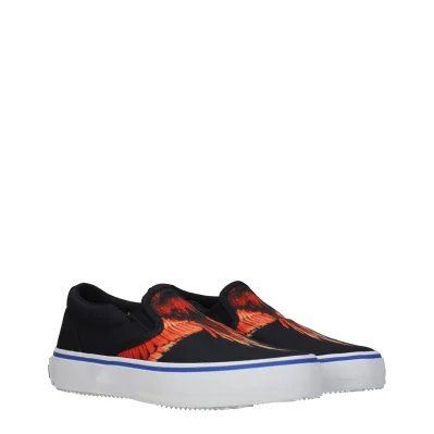 Black Fabric Slip-On Loafer