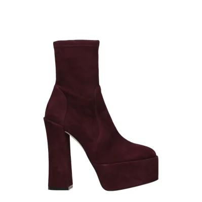 Purple Leather Ankle