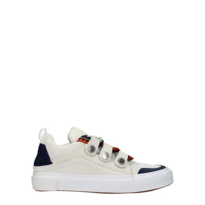 Beige Leather Sneakers