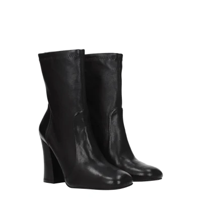 Black Leather Ankle