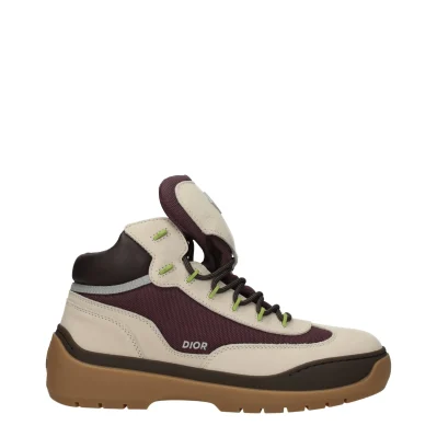 Beige Leather Ankle