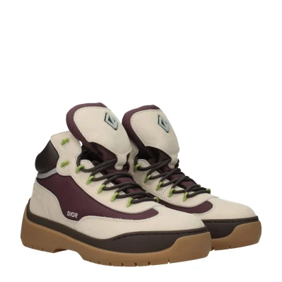Beige Leather Ankle