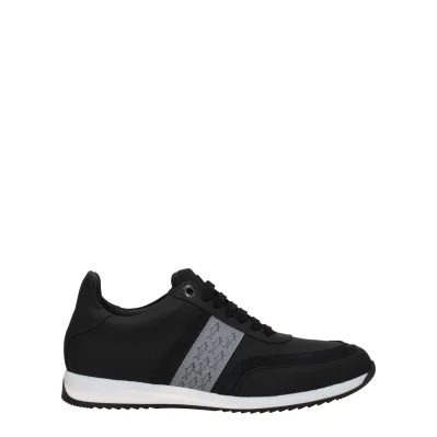Black Leather Sneakers