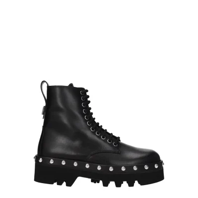 Black Leather Ankle