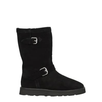 Black Leather Ankle