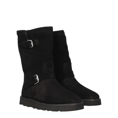 Black Leather Ankle