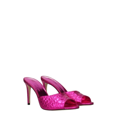 Pink Leather Sandal
