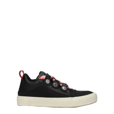 Black Leather Sneakers