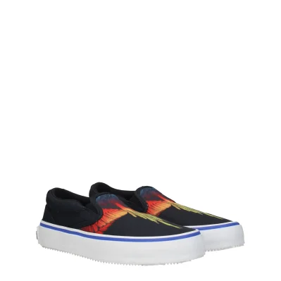 Black Fabric Slip-On Loafer
