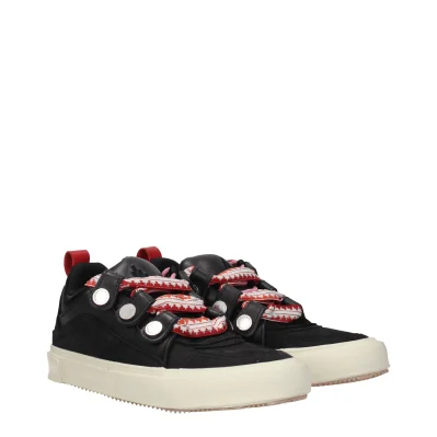 Black Leather Sneakers
