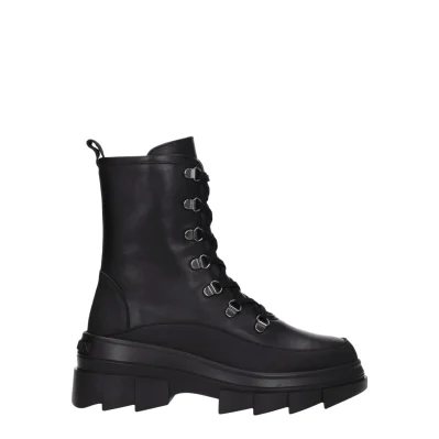 Black Leather Ankle