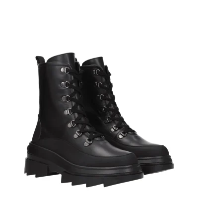 Black Leather Ankle