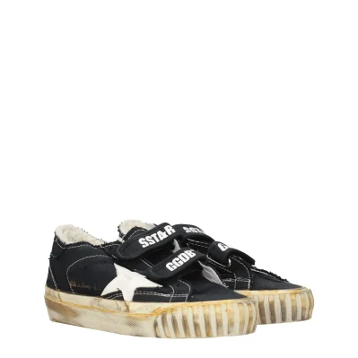 Black Fabric Sneakers