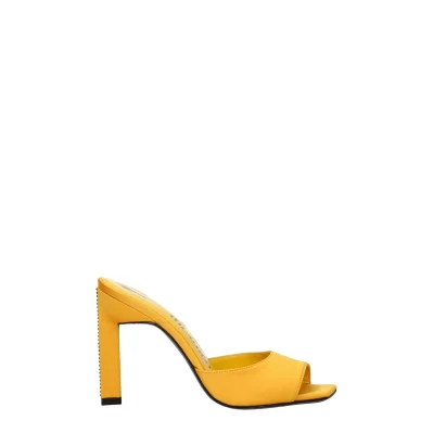 Orange Satin Sandal