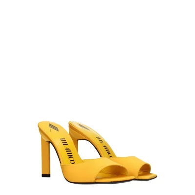 Orange Satin Sandal