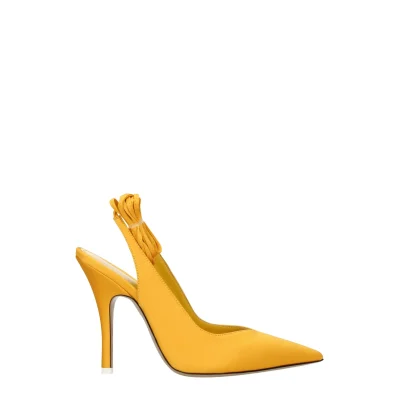 Orange Satin Sandal