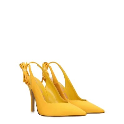 Orange Satin Sandal