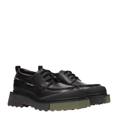Black Leather Oxfords And Derby
