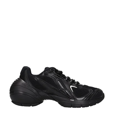 Black Fabric Sneakers