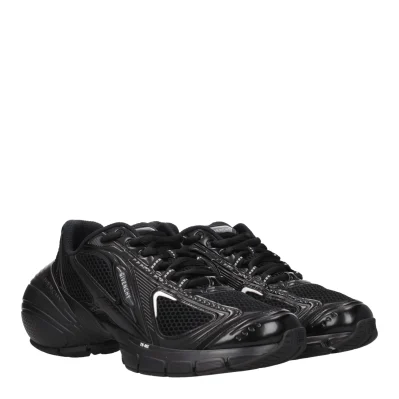 Black Fabric Sneakers