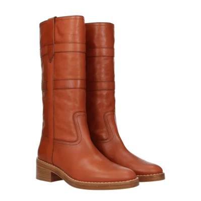 Brown Leather Boot